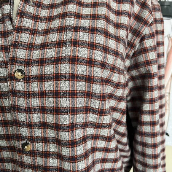 Scotch & Soda Mens Cotton Plaid Button Down Workwear Shirt Size Large - Picture 2 of 9
